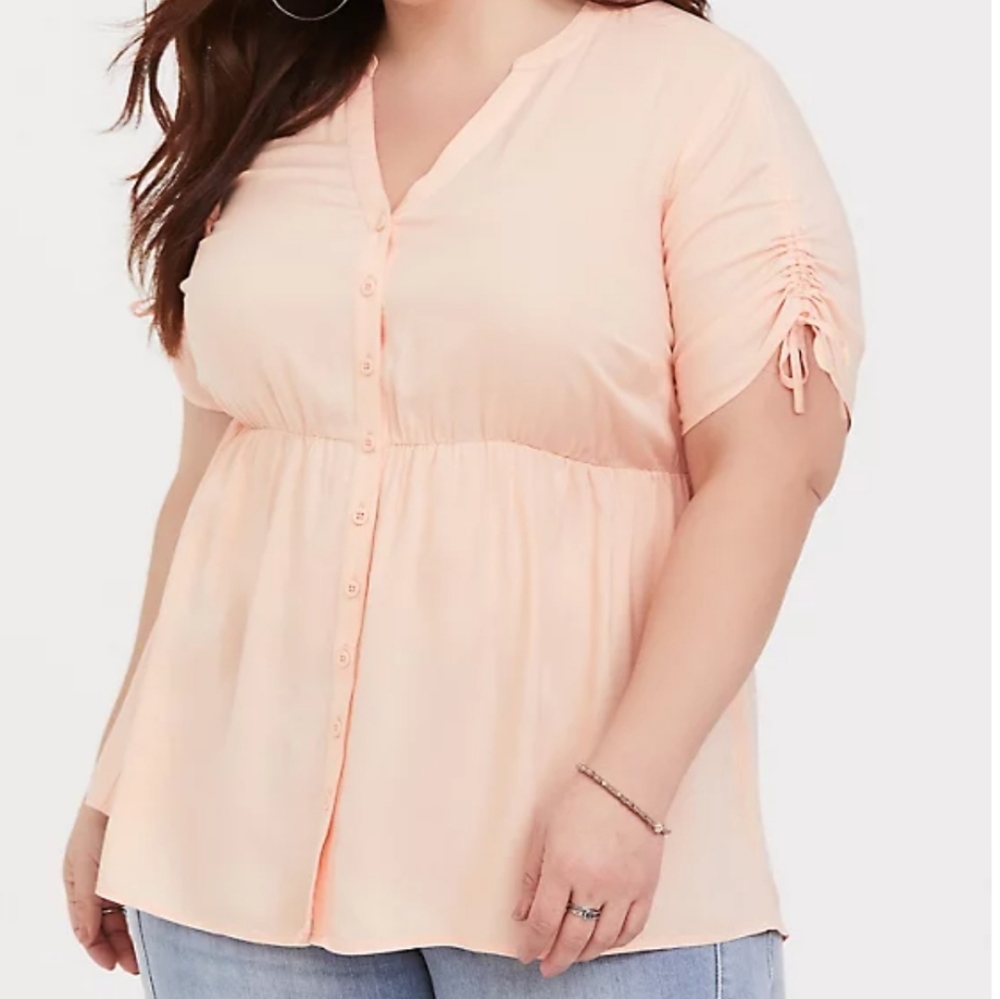 Torrid Challis Babydoll Top